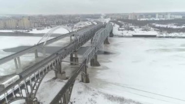 Ukrayna 'nın Kyiv kentinin hava manzarası.
