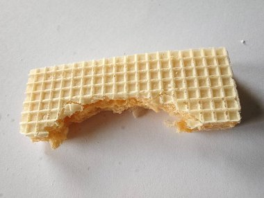 tatlı waffle beyaz üzerine izole