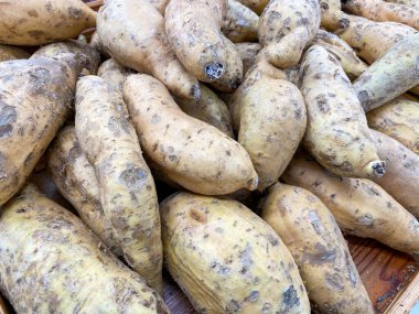 Tatlı patates, yakın plan tatlı patates.