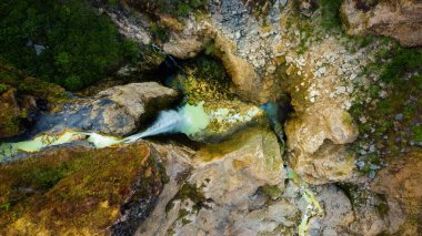 Sendang Gile Şelalesi, Rinjani Dağı Ulusal Parkı, Senaru Köyü, Bayan, Kuzey Lombok, Endonezya