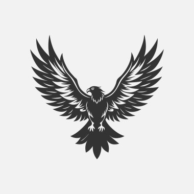 Majestic Eagle Siluet Vektörü - Logolar ve Markalar için mükemmel