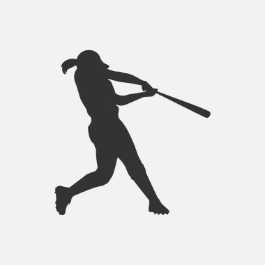 Beyzbol Vurucusu Aksiyon Silueti Simgesinde. Bu çarpıcı siluet oyunun yoğunluğunu gösteriyor, spor logoları, posterler, ticari eşyalar ve dijital sanat eserleri için mükemmel. Beyzbol meraklıları, takım markalaşması ve yaratıcı projeler için ideal..