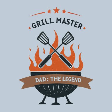 Izgara Ustası Baba Efsanevi Tişört Babam için Komik Barbekü Izgara Hediyesi