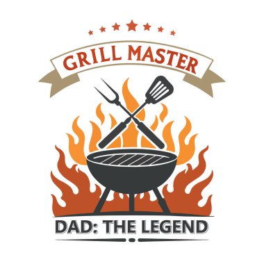 Izgara Ustası Baba Efsane Tişört Tasarımı Mükemmel Mangal Hediyesi