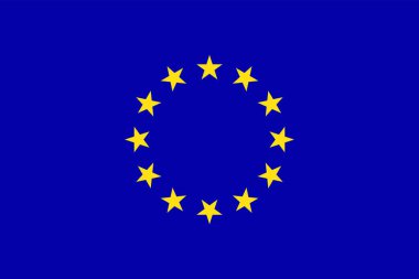 Avrupa bayrağı. AB bayrağının bir çizimi. Avrupa Birliği, Avrupa bayrağı.