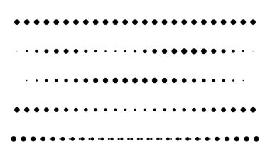 Noktalı çizgiler basit tasarım. Geniş profil şekli vektör gösterimi. Düzenlenebilir ve Ölçeklenebilir.