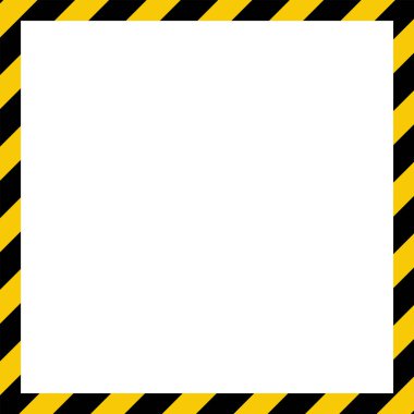 Uyarı sarı ve siyah çizgili boş bir şablon..