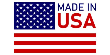 ABD bayraklı grafik tasarımı ABD üretiminde gurur gösteriyor..