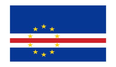 Cabo Verde bayrağının resmi. Cabo Verde Bayrağı Ulusal Vatanseverlik ve Özgürlük Sembolünü Detaylandırdı.