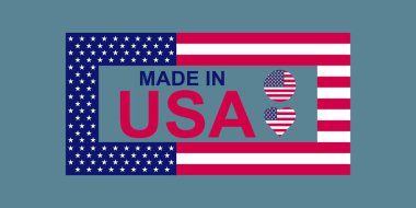 Amerikan bayrağı tasarımı ile ABD 'de üretildi..