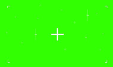 VFX Hareket Takip İşaretli Yeşil Ekran. Sanat Tasarımı Yeşil Ekran Arkaplanı Şablonu.