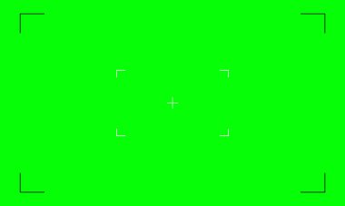Yeşil Ekran Arkaplanı olan Chroma Key. VFX Hareket İzleme İşaretleri.