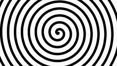 Hipnotik sonsuz spiral döngü animasyonu.