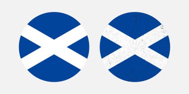 İskoçya Ulusal Sembolü. İskoçya 'nın Yuvarlak Bayrağı bir işaret sembolüdür..