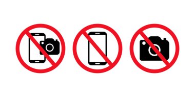 Fotoğraf ve Mobil Aygıt Kullanımı İşaretini Yasaklayın. Kayıt ya da Fotoğraf Yasak İmza Yok.