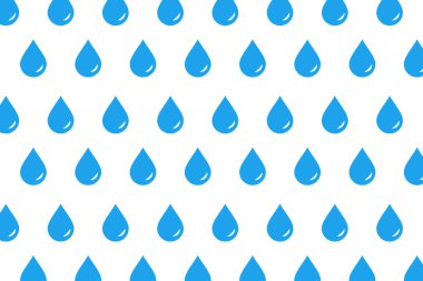 Mavi su damlası soyut model vektör çizimi. Mavi su damlası şekilleri.