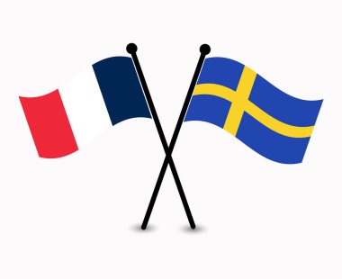 Uluslararası ilişkileri sembolize ederek Fransa ve İsveç Bayraklarını geçtik.