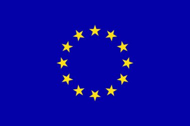 Avrupa bayrağı. AB bayrağının bir çizimi. Avrupa Birliği, Avrupa bayrağı.