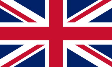 Birleşik Krallık 'ın ulusal bayrağı. İngiliz Ulusal Sembolü.