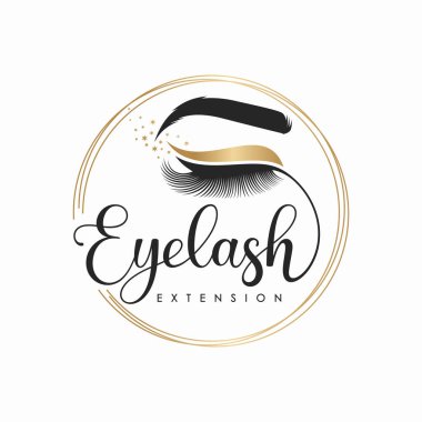 Lüks Güzellik Gözü Logo Vektör Şablonunu Kırbaçladı
