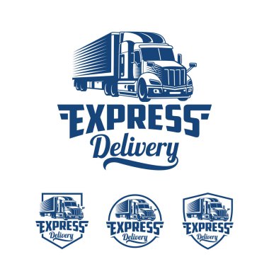 Kamyon logosu, otomotiv endüstrisiyle ilgili iş için mükemmel logo.