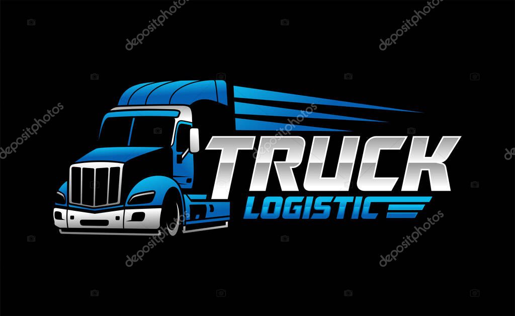 Truck logo template, Perfect logo for business related to automotive industry