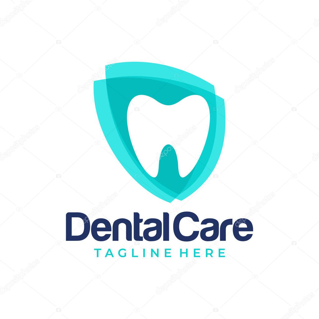 Creative dental clinic logo vector. Abstract dental symbol icon with modern design style. Vector illustration.