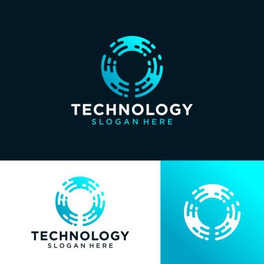 Soyut dijital bağlantı teknolojisi logosu