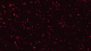 kırmızı teknoloji arkaplanı, dijital neon siyah arkaplan, döngü canlandırması