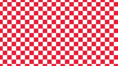 kırmızı ve beyaz kareli desenli arka plan, Retro, 90 'lar, soyut, modaya uygun, dalgalı, klasik psikedelik doku animasyonu, döngü ızgarası, kare desen