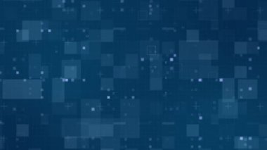 mavi veri matrisi, dijital teknoloji geometrik arkaplan, hareketli görsel dikişsiz döngü, fütürist kavram