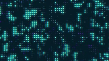 Merhaba teknoloji mavisi soyut arka plan. Hareket grafiği, duvar kağıdı veya ekran koruyucu, görsel dikişsiz döngü canlandırması