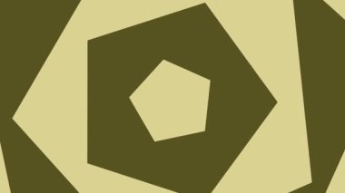 Sarı beşgen arka plan, düz tasarım tünel dikişsiz döngü minimalist modern sunumlar ve soyut arkaplan minimalistleri için.