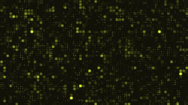 Sarı teknoloji arka plan, dijital neon siyah arkaplan, minimalist döngü animasyonu