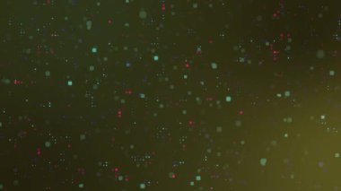 soyut veri ve teknoloji sarı arkaplan, dijital ve yüksek teknoloji kavramı, hareketli grafik, duvar kağıdı veya bir ekran koruyucu, minimalist dikişsiz döngü