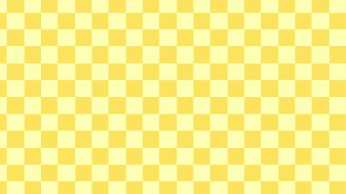 sarı ve beyaz Checkeyellow desen arka plan, Retro, 90 'lar, soyut, modaya uygun, dalgalı, klasik psikedelik doku animasyonu, minimalist döngü şebekesi, kare desen