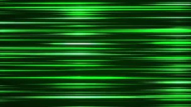 soyut Yüksek hız çizgileri metalik animasyon, yeşil ışık çizgileri, çizgi film anime arkaplanı, düzensiz döngü grafikleri