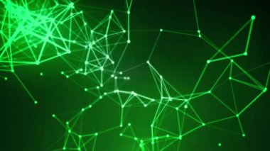 Soyut yeşil pleksus teknolojisi fütürist ağ arkaplan bileşimi