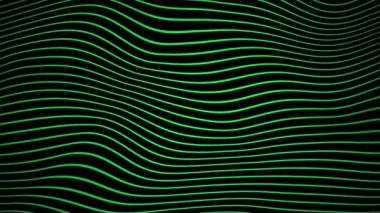yeşil soyut dalga çizgi arkaplanı, hareket grafik döngü animasyonu, hareket grafikleri, zarif arkaplanlar ve modern dijital sunumlar için kompozisyon