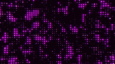 Merhaba teknoloji mor soyut arka plan. Hareket grafiği, duvar kağıdı veya ekran koruyucu, şablon dikişsiz döngü canlandırması