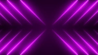 Neon ışığı mor arkaplan parlak renkler, dinamik ve şablon geleceksel görünüm çizgileri.