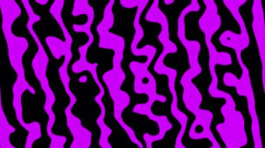 mor ve beyaz soyut sanrısal arka plan, sıvı illüzyon hipnotik şablon, dikişsiz döngü animasyonu