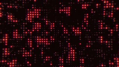 Hi Tech turuncu soyut arka plan. Hareket grafiği, duvar kağıdı veya ekran koruyucu, şablon dikişsiz döngü canlandırması