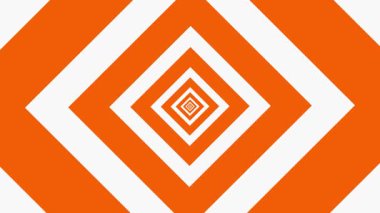 turuncu ve beyaz hipnotik kare, optik illüzyon, şablon hipnoz deseni.