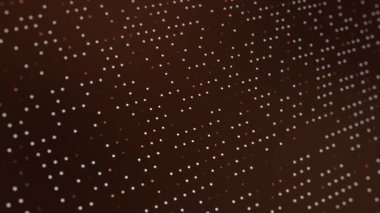 turuncu soyut teknolojik arkaplan, dijital veri koruma dalgası şablonu canlandırması