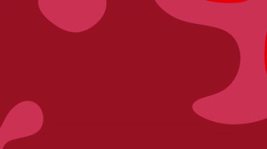 kırmızı soyut arkaplan şekilli tasarım alanı dijital olarak kopyalama kutlamadaki kusursuz döngü canlandırması