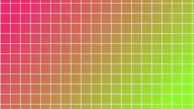 ızgara çizgileri kırmızı pembe ve yeşil arkaplan hd kopyalama alanı dijital oluşturma kutlama renksiz döngü canlandırması
