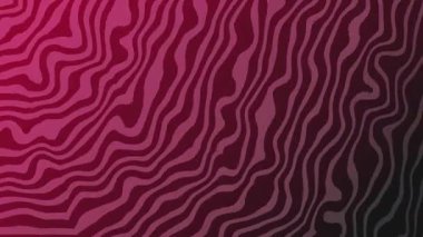 Trippy siyah ve kırmızı soyut arkaplan dalgalı çizgi 4k kopya alanı hd dijital canlandırma animasyonlu video tasarımı kusursuz döngü