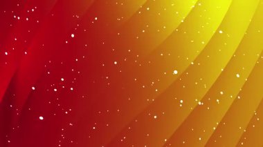 Estetik fantezi, soyut altın sarısı, kırmızı zemin. Uzaklara uçan yıldız parçacığı, fütüristik fotokopi alanı. HD video canlandırma animasyonu.