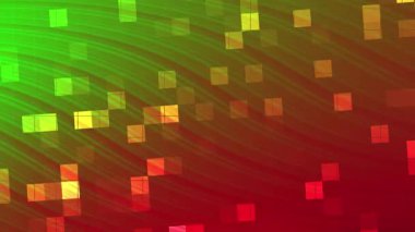 yüksek teknoloji kırmızı arkaplan dijital teknoloji kare şekil düz ızgara çizgi desen Hd dijital kopyalama kutlamadaki kusursuz döngü animasyonu